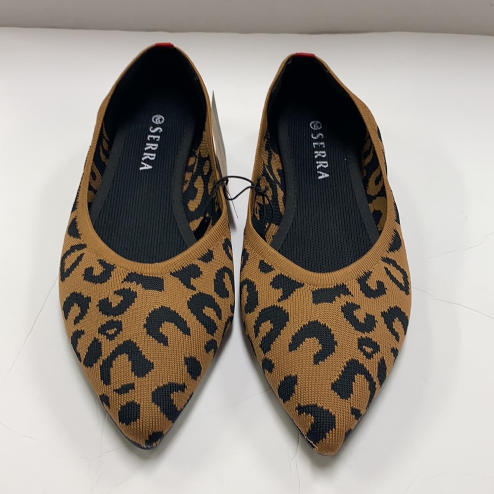 Serra Recycled Material Leopard PrintFlats size 9